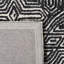 Tapis ivoire / noir en laine / coton touffeté à la main Angeli-133015415