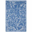 Tapis bleu / blanc à motif floral Kante-93687169