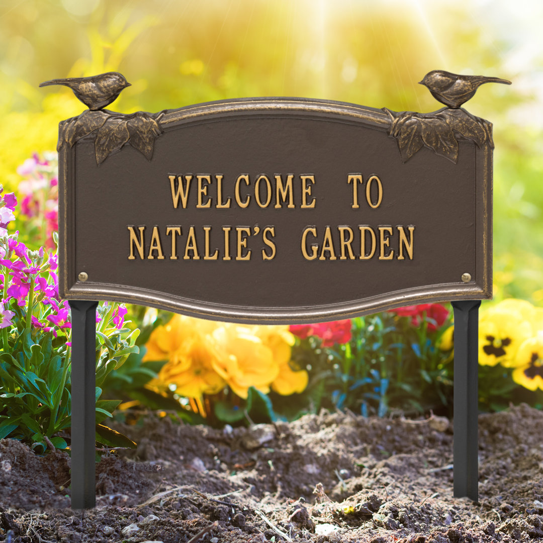 Chickadee Garden Sign Whitehall Products 