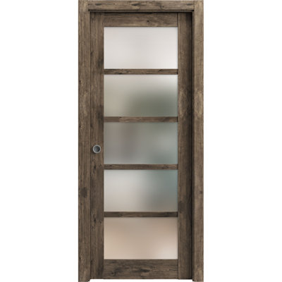 Panelled Wood Quadro Sliding Closet Doors
