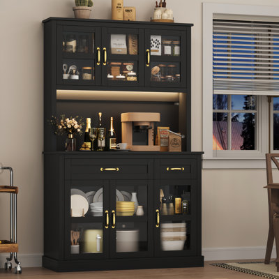71''H LED Pantry with Charging Ports