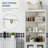 Space-saving Storage Particle Board Modern Bathroom Linen Tower For Contemporary Spaces
