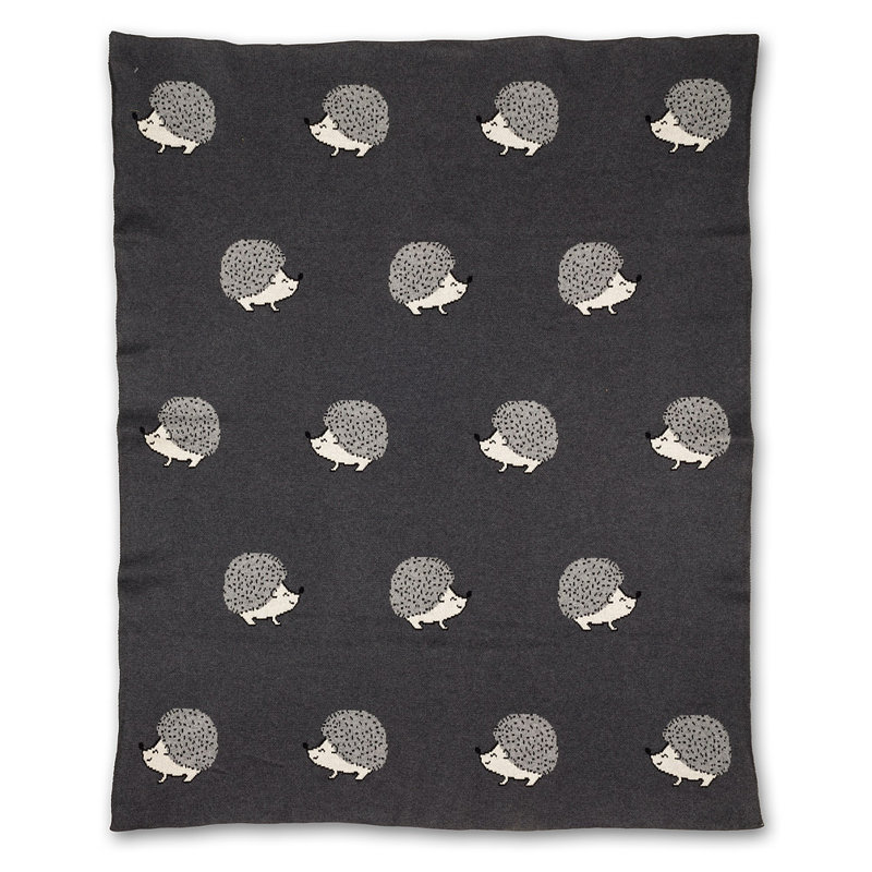 Jeté 100% coton Naima Hedgehog
