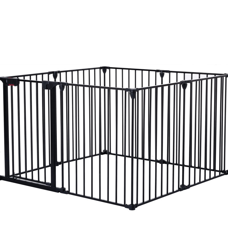 Barrière en métal 150 panneaux à 8 panneaux pour animaux 150, H 29,43 po x l 199,27 po x P 30,8 po