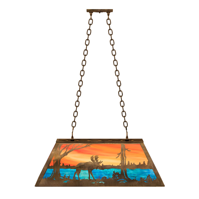 Luminaire suspendu 33 po Aloah, Cuivre antique