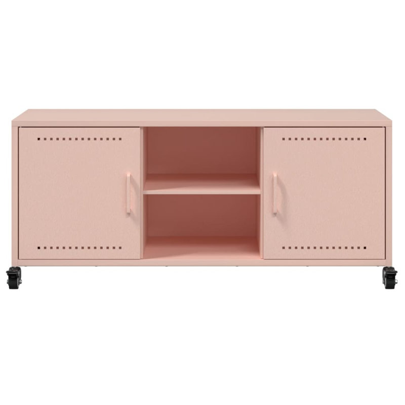 Aranwen Unfinished TV Stand for TVs up to 24", Antique Pink