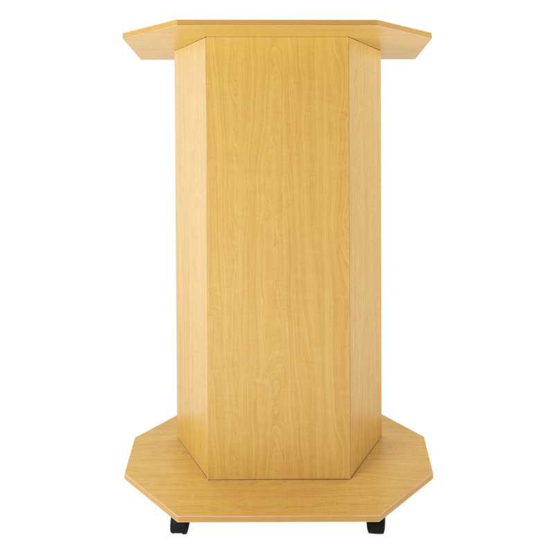 Podium en bois 46 po avec roues, Chêne