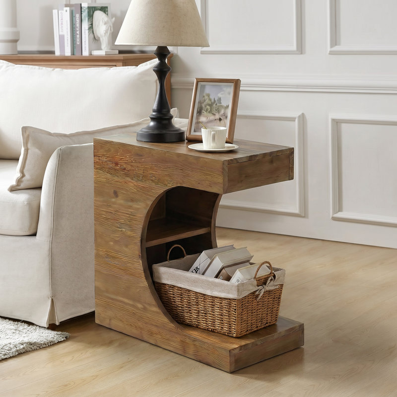 Solid Wood End Table, 1