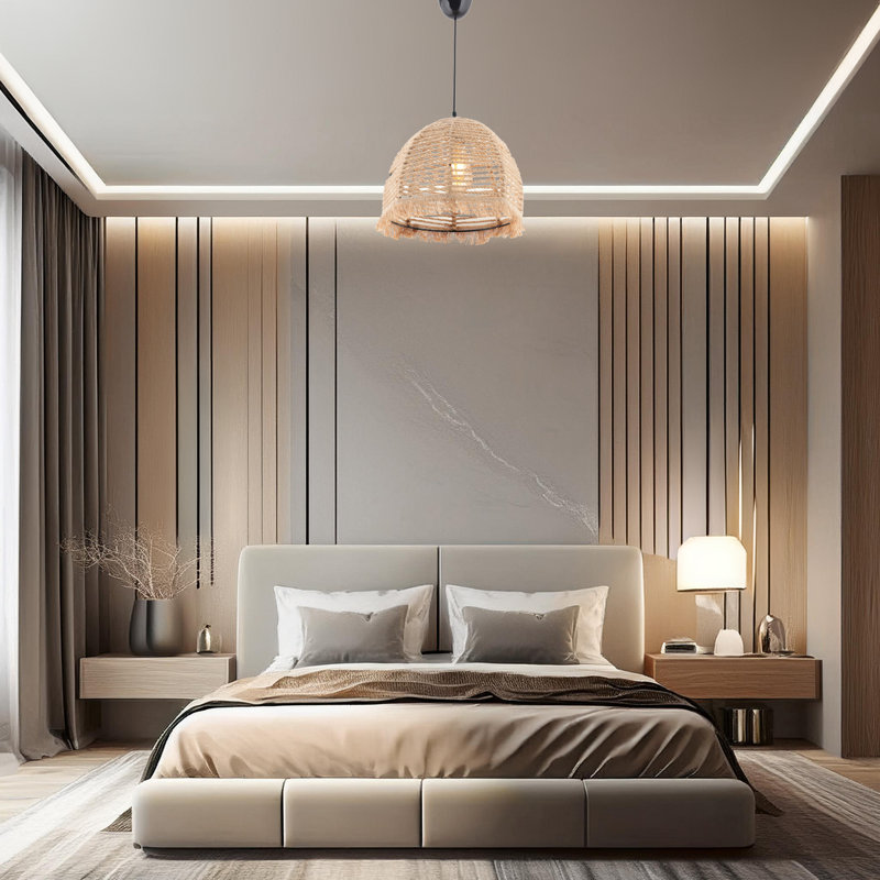 Lustre ajustable en métal avec dôme