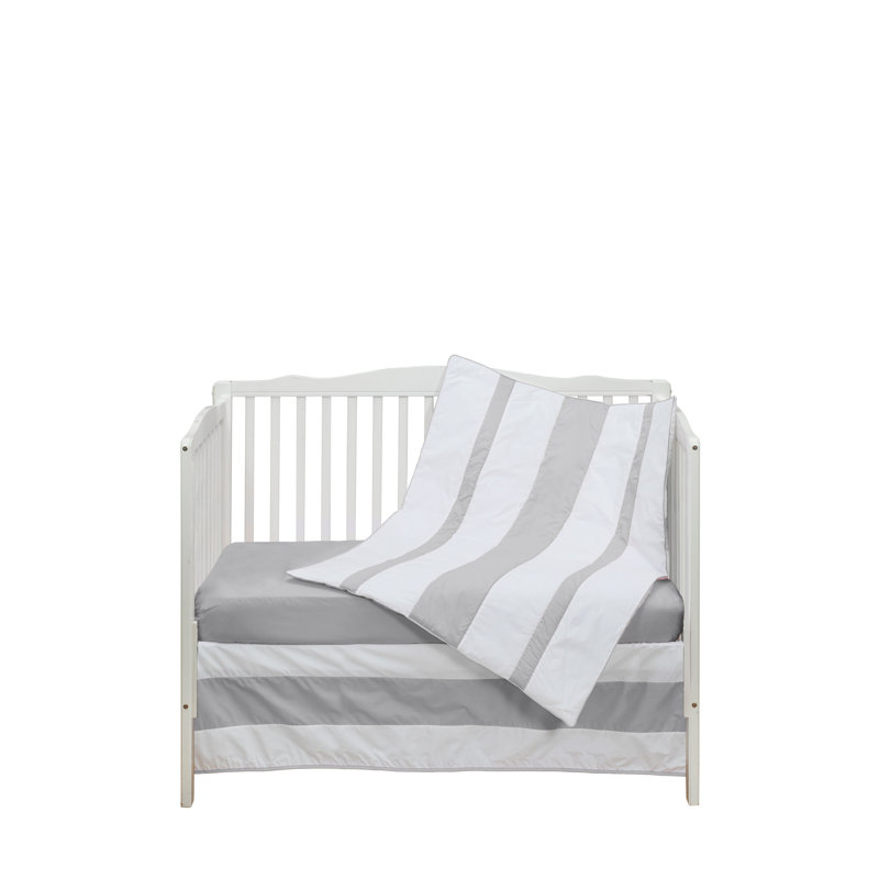 Ensemble de literie pour lit de bébé 3 pièces Nala, Gris