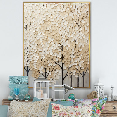 " Harmonous Beige Tree Art I "