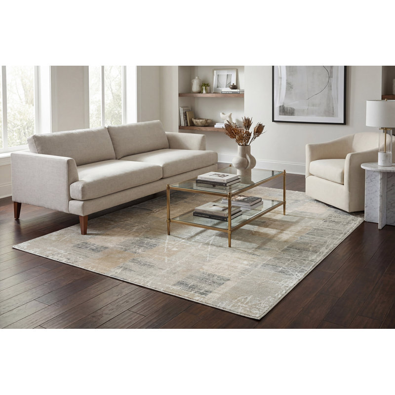 ANNALISE 6.7X9.6 7610-989 GREY/BEIGE/CHARCOAL, Rectangle 6'7" x 9'6"