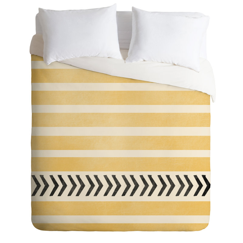 Allyson Johnson Polyester Striped Duvet Cover, Twin/Twin XL Duvet Cover + 1 Standard Sham