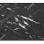 Table d'appoint, en forme de C, bout, côté, collation, stratifié aspect marbre noir, métal noir