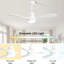 48 Inch Solid Wood Ceiling Fan With Dimmable Light 6 Speed Reversible Dc Motor-925500120