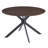 47.2" Wooden Round Dining Table And 4 Gray Upholstery Dining Chair For Modern Kitchens, Dining Room, Living Room