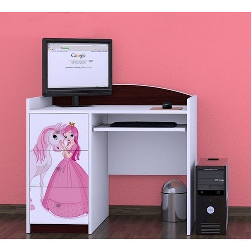 Tercero 100cm Computer Desk, Dark Brown