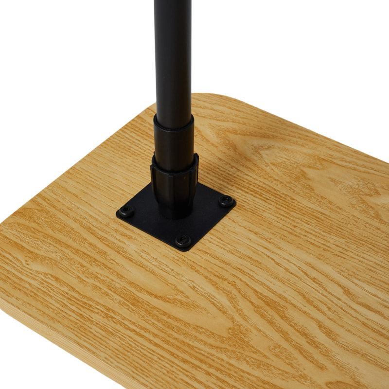 Tray Top Pedestal End Table, Yellow
