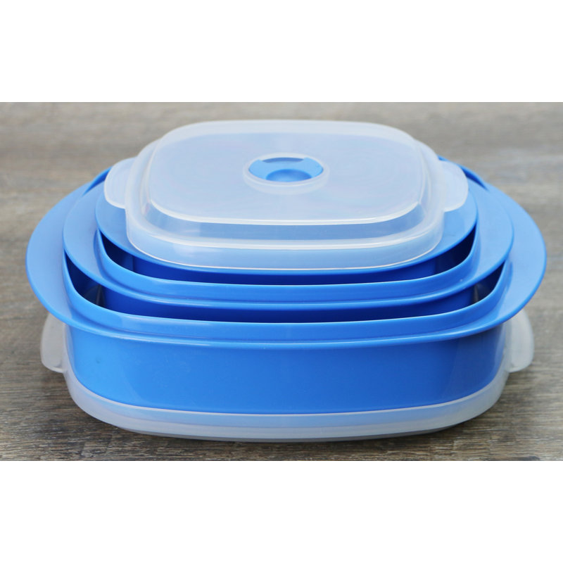 Ensemble de 3 contenants alimentaires Argelis, Azure