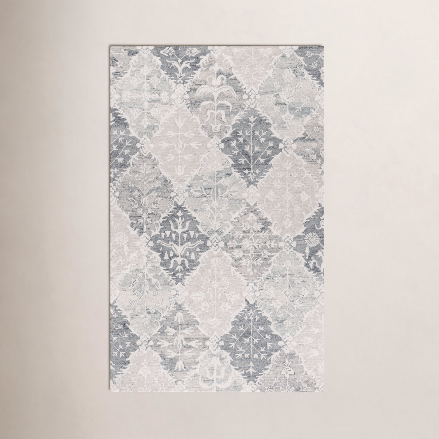 Garvin Hand-Tufted Wool Floral Rug, Rectangle 8' x 10'