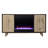 Wilconia Colour Changing Fireplace W/ Media Storage And Carved Details