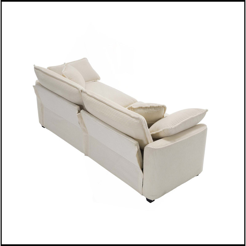 Canapé de salon 2 places Modern, Beige