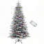 Arbre de Noël artificiel enneigé 7,5 pi
