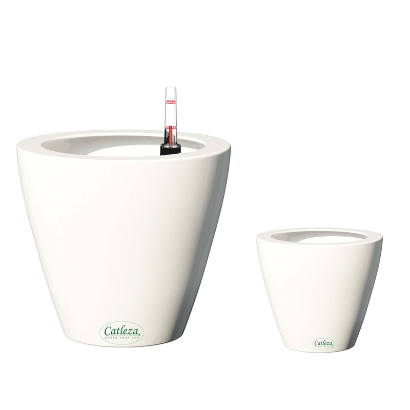 Pot à fleurs intelligent pour toutes les plantes, améliorant l'expérience du jardinage, Blanc