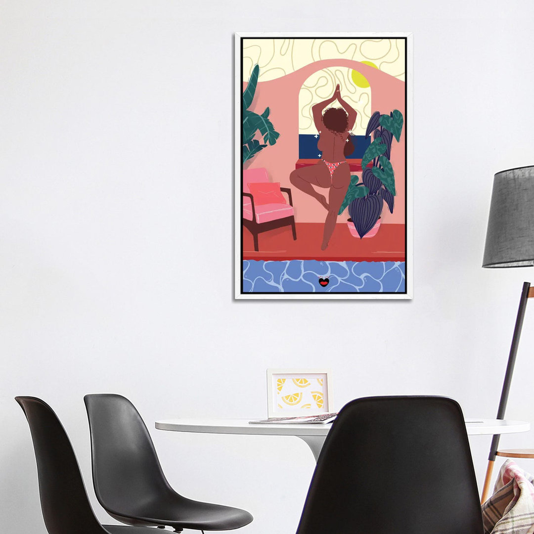 Yoga von Mlle Belamour - Galerie-umwickelte Leinwand GiclÃ©e auf Leinwand