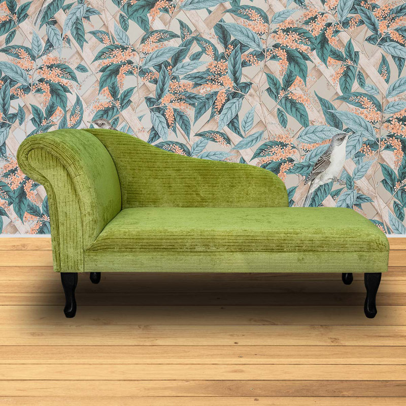 Upholstered Chaise Lounge, Purple