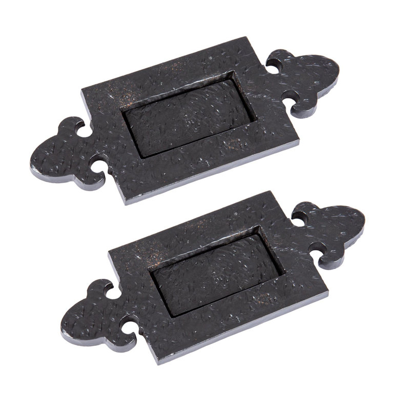 Hammer & Tongs - Fleur De Lis Letter Plate - W270mm x H105mm - Black