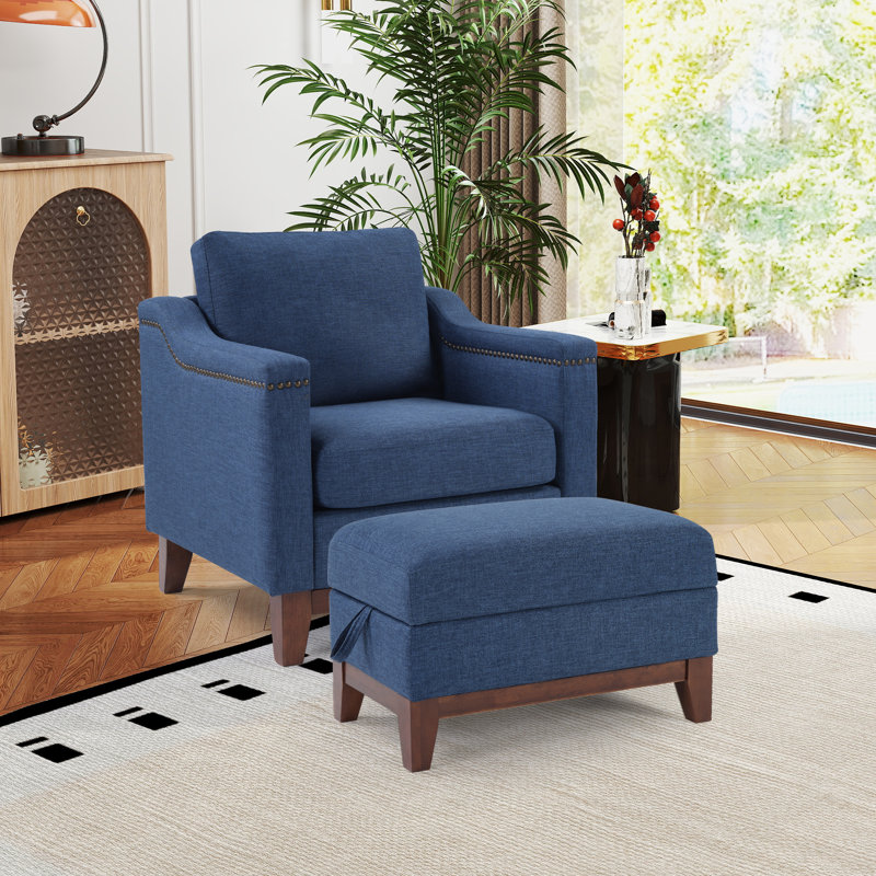 Edgell 2 - Piece Living Room Set, Blue