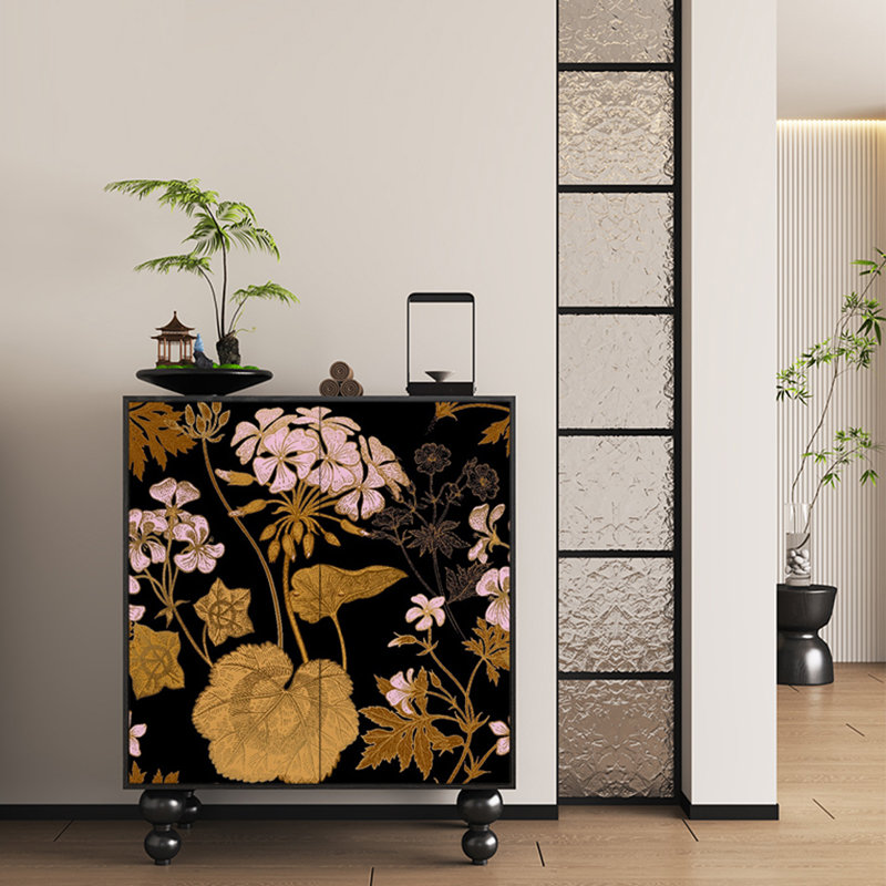 Armoire de rangement pour chaussures en bois massif de style chinois 17 paires