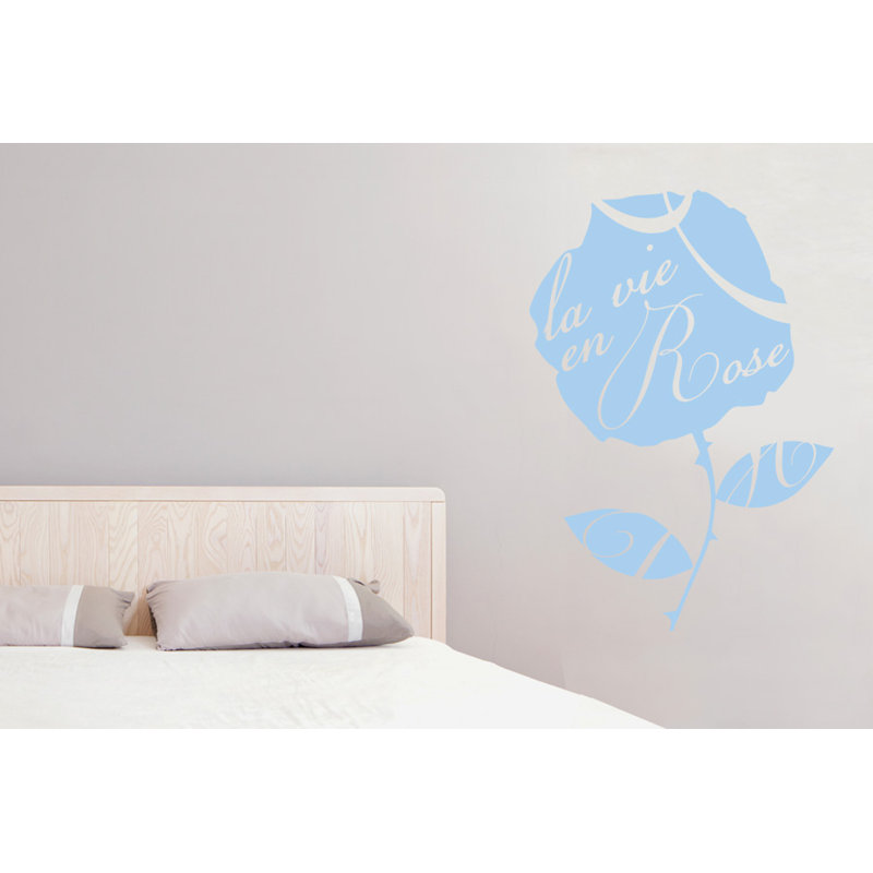 Plants & Flowers Wall Decal, Light Blue, Large