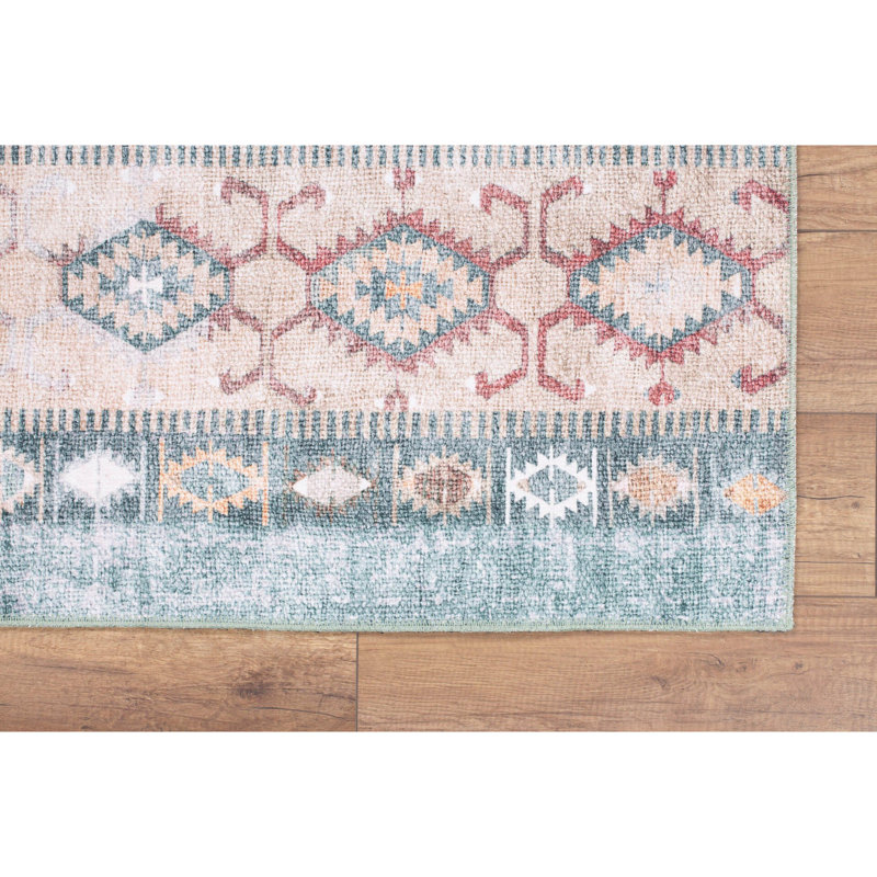 Luxurious Machine Washable Area Rug, 4.9 x 7.5 Feet, 100% Polyester, 1850 g/m², Pile Height: 0.2 inches | Eco-Friendly Recycled Poly Cotton Backing | Perfect for Living Room & Bedroom, Soft and Durable Design