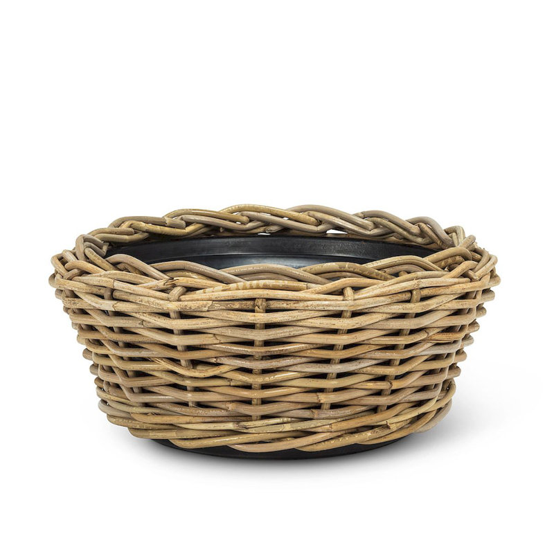 Pot à fleurs en plastique Carstens, H 7 po x l 16 po x P 16 po