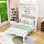 Lit escamotable en bois peu encombrant avec conception d'armoire-681827135-681827077