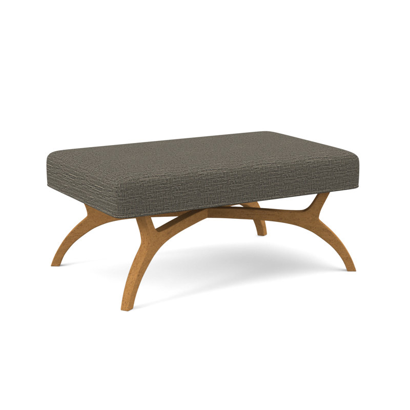 Ansel Upholstered Bench, Amber, Stepping Stones Ivory