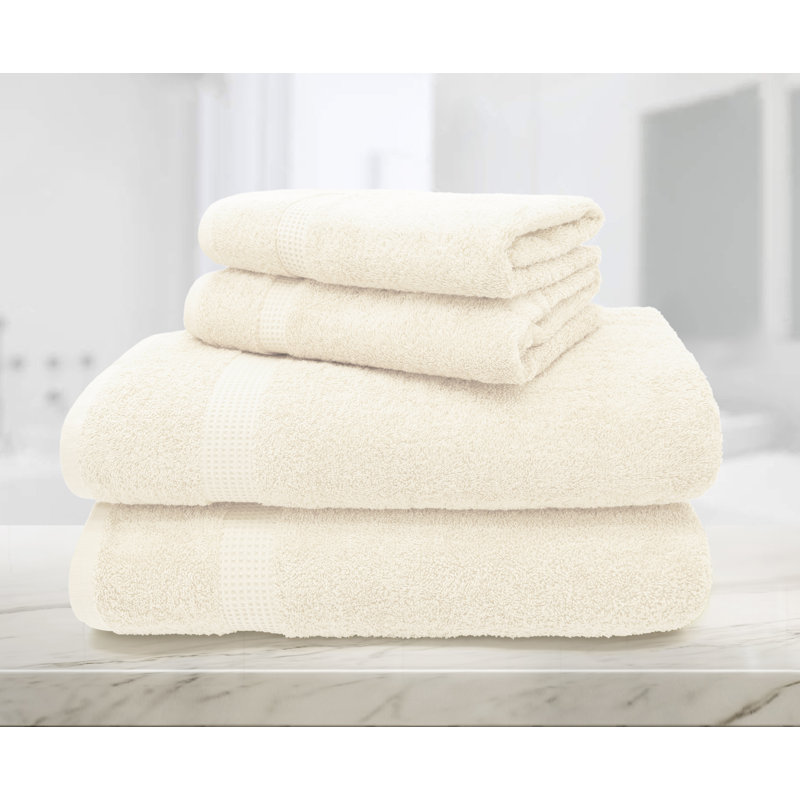 Palyn Bath Sheet Super Absorbent 550 gsm Luxury Egyptian-Quality Cotton 90x150, Ivory