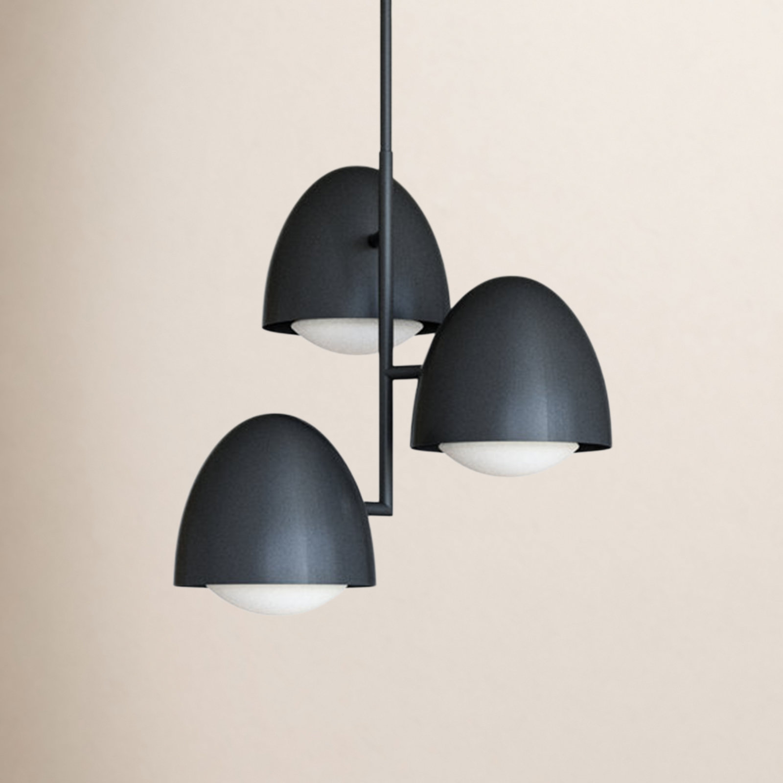 Torten Single - Light Metal Dimmable Chandelier, Matte Black