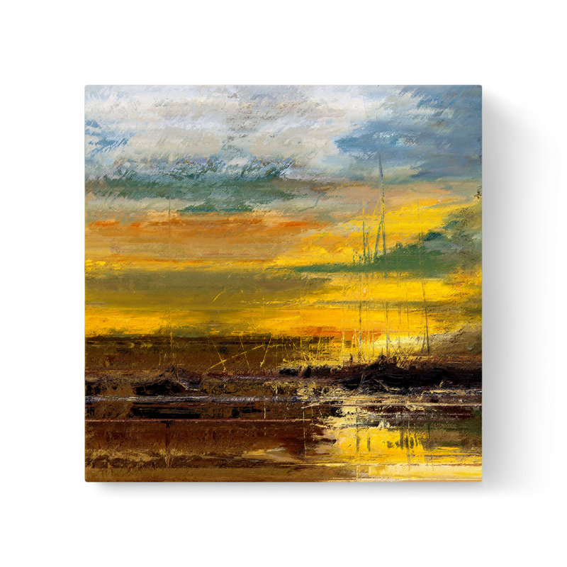 Découverte III - peinture sur toile tendue, H 48 po x l 48 po