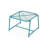 Abram Rectangular Metal Outdoor Side Table , 19.5'' in. W 18'' in. D-2124015759-2124015753