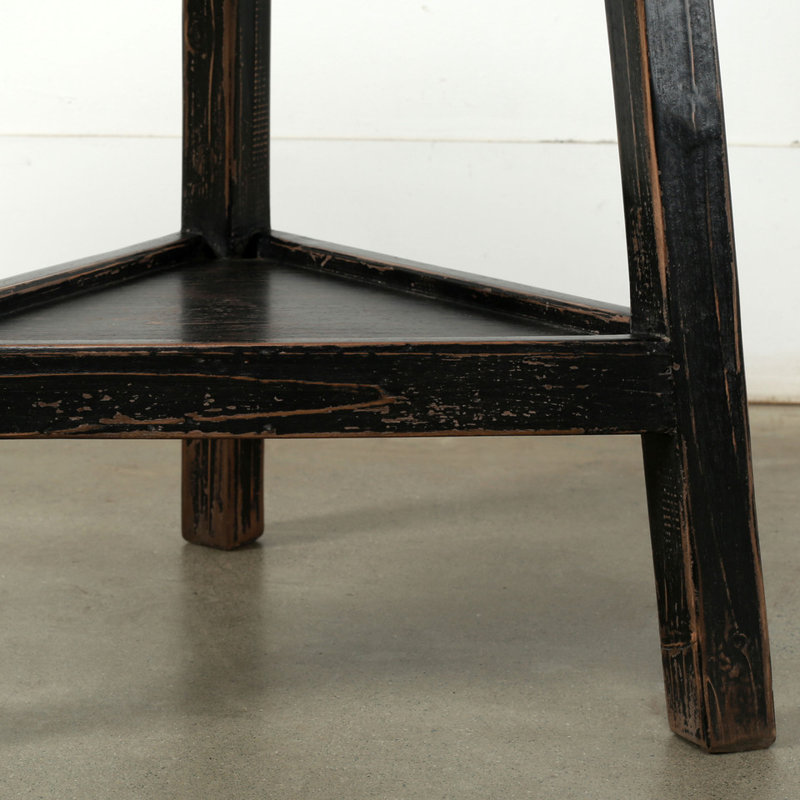 25.5'' W Solid Wood Console Table, Black