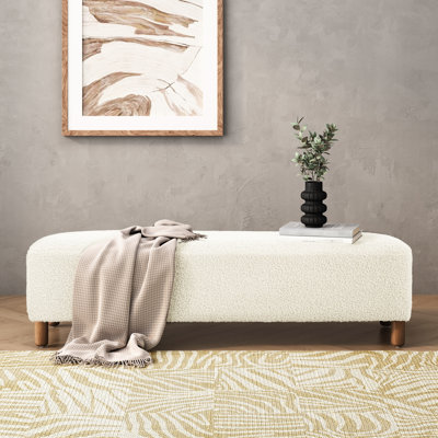 Repose-pieds confortable, blanc