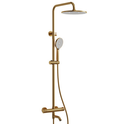 10" Thermostatic Slide Bar Shower System