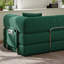 Canapé-lit 78,7 po en velours côtelé vert, canapé de salon compact, canapé convertible 5 en 1 avec 2 coussins, aucun assemblage requis, canapé sans os, tissu amovible pour animaux de compagnie-1148985111-1148985108-1148985109