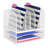 Onyx Mesh Desktop Organizer With Two Trays And Six Upright Sections-24093959