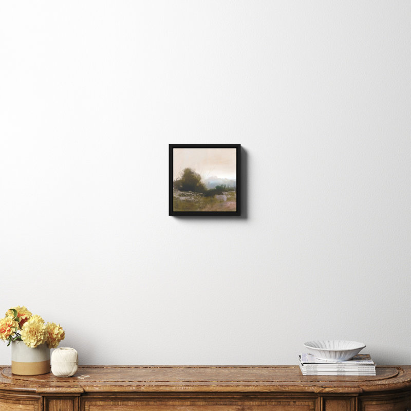 «Spring Farm» par Dan Hobday Art, Toile encadrée noire, Non, H 12 po x l 12 po x P 2 po