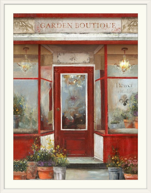 « floral shop », reproduction d’art, H 24 po x l 18 po x P 1,5 po, Toile