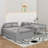 Twin Over Full Bunk Bed With Ladder,Drawers And Storage Staircase-162910907